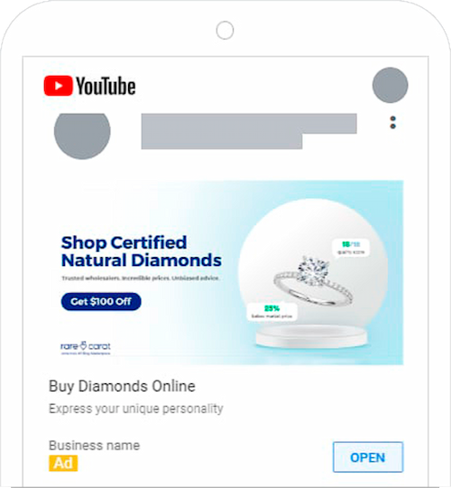 Sichtbarkeit/ Traffic - YouTube Ads