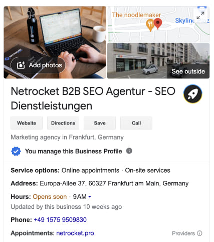 ‘Google My Business’ Optimization Service