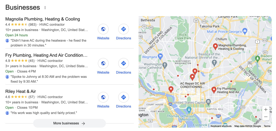 seo services washington dc