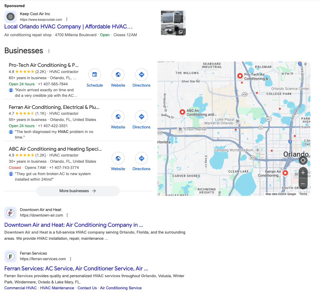 HVAC SEO in Orlando