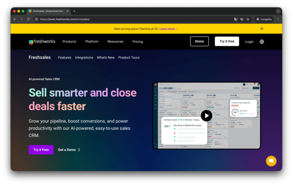 Freshsales CRM