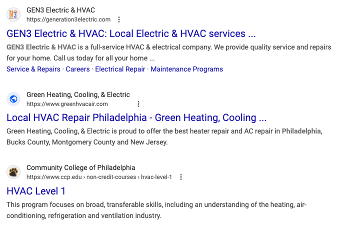 Lcoal SEO in Philadelphia